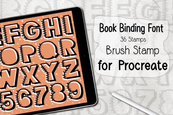 Book Binding Font Procreate Stamp: Elevate Your Digital Lettering and Design Workflow