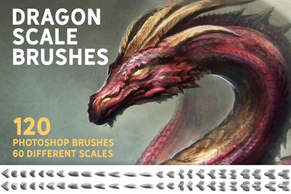 Dragon Scale Brush Set: Texture Mastery
