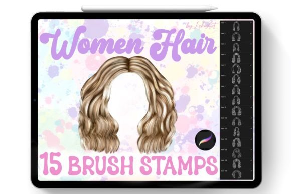 Mastering Digital Hairstyling with Hair Brush Stamp Procreate Tools