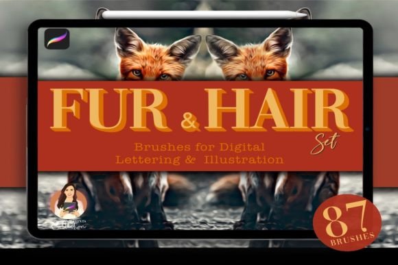 Mastering Realistic Textures with the 87 Fur Hair Procreate Brush Set