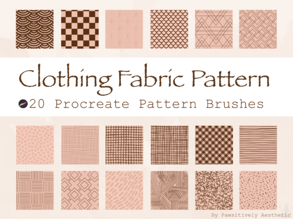 Mastering Textile Design with the Clothing Fabric Pattern Procreate Brush