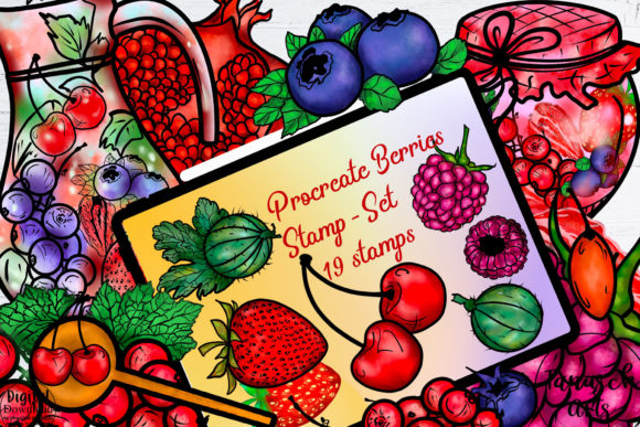 Mastering the Berries Procreate Brush Stamps Set for Flawless Digital Illustrations