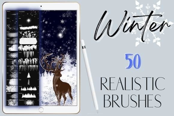 Procreate Winter Forest Brush Guide