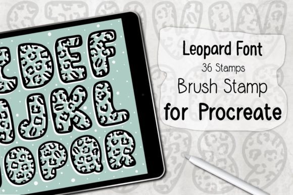 Streamlining Pattern Design with the Leopard Font Procreate Brush Stamp