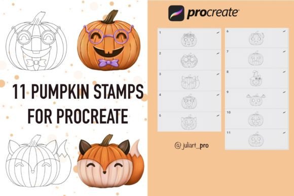 Streamlining Seasonal Design Workflows with High-Quality Pumpkin Stamps for Procreate