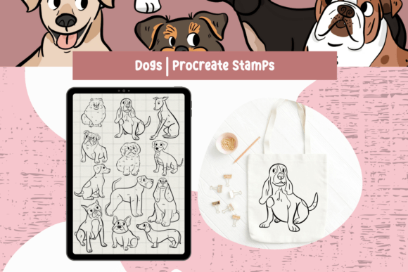 Unleash Creativity with Dogs Procreate Stamps for Digital Artists