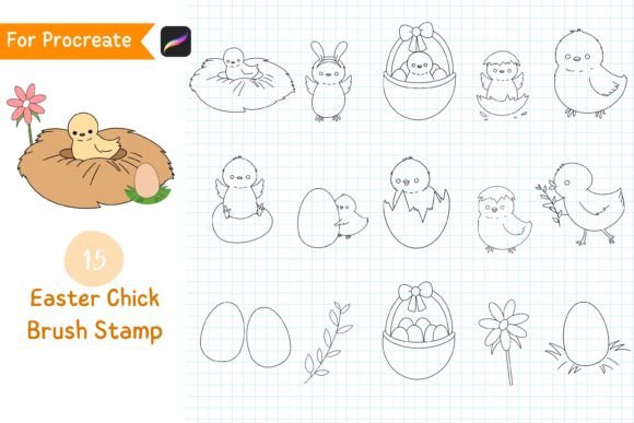 Unlocking Creative Freedom with Procreate Brush Stamp Easter Chick