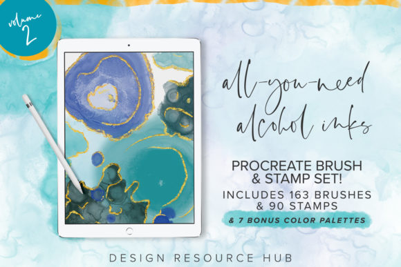 Unlocking Fluid Artistry with the Procreate Alcohol Ink Megapack