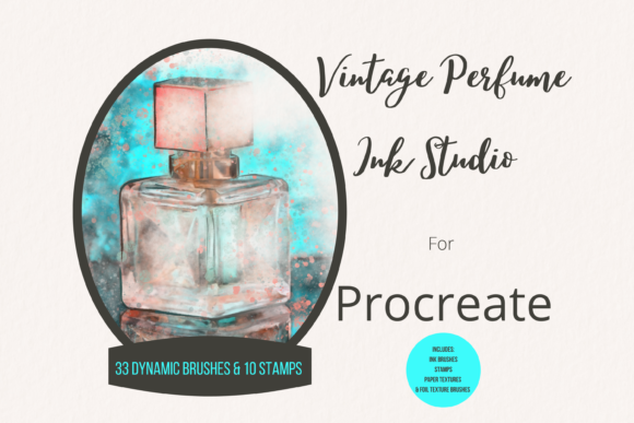 Vintage Perfume Procreate Ink Studio: Elevating Digital Art with Hand-Drawn Authenticity